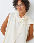 Pheres Sweater Scarf Top close up front