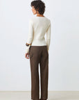 Gamira Gathered Button Cardigan full body back
