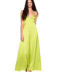 Satin Slip Dress full body front view