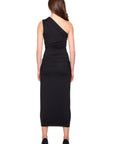 One Arm Gathered Dress back