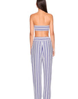 Stripe Swim Bandeaux and matching pant, back