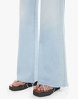 The Hustler Roller Skimp Fray close up hem