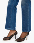 The Mid Rise Rambler Skimp close up view of bottom of jeans