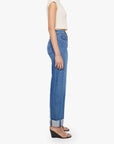 The Half Pipe Ankle Cuff Fray in Get Two Birds Stoned side view on model