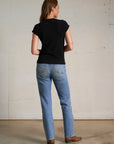 Sheryl Baby Tee Black full body back