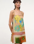 Laura Linen Mini Dress close up front