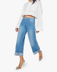 The Smoothie Crop Cuff Secret Ingredient model walking