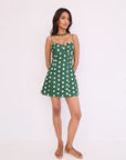 Cherry Mini Dress full body front view on model