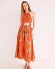 Dena Dress full body front view on model