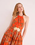 Dena Dress front view close up on model