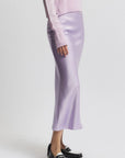 Talia Charmeuse Skirt close up side