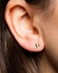 Bee2 Stud Earring on ear