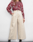 Greylin Hera Wide Leg Palazzo Twill Pant front