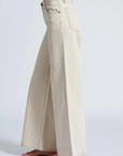Askk Atomic Wide Leg Jean in Ecru side