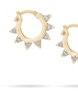 Adina Reyter London Pave Spike Huggie close up
