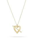 Adina Reyter Open Pave Heart Arrow Necklace