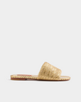 Simon Miller Metallic Raffia Slide side