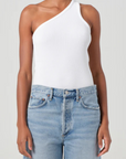 Agolde Veronica One Shoulder Tank front