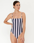 Mikoh Malta Stripe One Piece front view