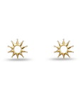 Lele Sadoughi Sun Crystal Stud Earring by itself
