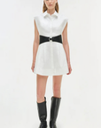 Simkhai Adler Belted Mini Dress front
