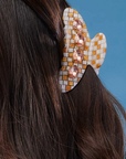 Lele Sadoughi Large Crystal Claw Clip on model