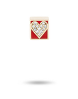 Adina Reyter Ceramic Pave Heart Bead Mini front close up