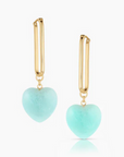 Thatch Gemma Amazonite Earring by itself