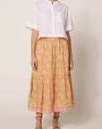 Cleobella Charlene Print Ankle Skirt full body