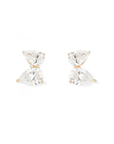 Adina Reyter 2 Diamond Petal Post Lab Grown front close up