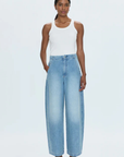 Pistola Lottie Barrel Leg Jean full body front