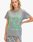 Clare V Original Tee Snake front, S