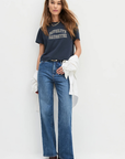 Favorite Daughter Cropped Collegiate Tee full body