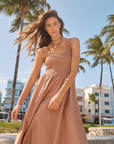 Xirena Cappuccino Florence Dress outside