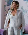 Cami NYC Monty Buttondown Top over the shoulder