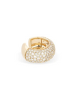 Adina Reyter Wide Pave Diamond Ear Cuff close up