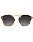 Krewe STL Nylon Caffe 24k Sunglasses front, by itself