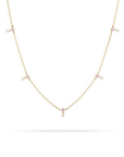 Adina Reyter Pink Sapphire Diamond Drop Necklace close up