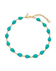 Lele Sadoughi Stone Station Necklace by itself