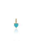 Rachel Reid Turquoise Heart Charm by itself