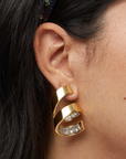 Lele Sadoughi Piroutte Spiral Earring close up