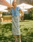 Hunter Bell Coolidge Floral Midi Skirt full body front