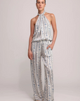 Sabina Musayev Courtney High Neck Top full body front