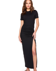 Susana Monaco Side Gathered Slit Dress full body front