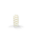 Adina Reyter White Ceramic Wave Big Bead close up