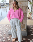 LNA Finley Pull On Stripe Pant front full body