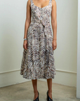 Raquel Allegra Flo Midi Dress Zebra