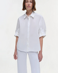 Simkhai Gemma Shirt White close up front