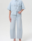 Agolde Low Curve Fray Jean front full body