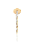 Single Diamond Hook Stud Earring front